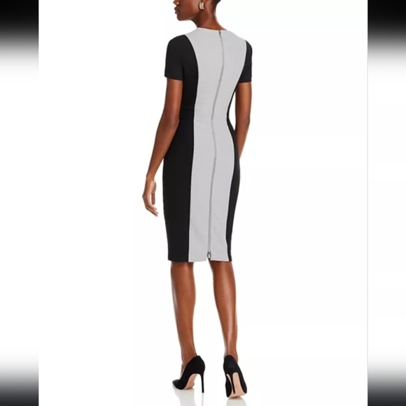 NWT Hugo Boss Damola Color Blocked Dress Size 4 - Picture 2 of 6